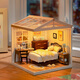 Ruolai Super World Bedroom Diy House assembled building blocks toys for children's birthday Chinese Valentine's Day gift