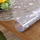 Feather Pocket Transparent PVC Tablecloth Soft Glass Waterproof, Oilproof and Anti-scalding Table Mat Rectangular Coffee Table Dining Table Mat Crystal Plate Tablecloth Upgraded Environmentally Friendly Pure Ultra-High Transparent 1.5 Style Width 80cm*150cm