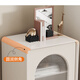 Bai Weitang französischer Sideboard im Cream-Stil gegen die Wand Modernes einfaches Wohnzimmer kleiner vertikaler Schrank Küchenschrank Aufbewahrung Sideboard Kleine Wohnung NT753 Multifunktions Bücherregal Lieferung und Installation