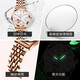 
OLEVS Swiss certified brand watch women's mechanical watch fully automatic waterproof luminous women's watch hollow diamond-set fashion watch OLEVS-6636-steel belt rose shell white surface
