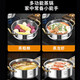Sonorous 316 stainless steel steamer multi-layer steamer multi-functional household steaming and stewing thickened double-layer soup pot dedicated to steaming pot 316 pot double-layer German quality 32cm
