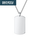 定制军牌项链男女士潮嘻哈狗牌定制铭牌美国钛钢饰品吊坠刻字照片SN3889 一面刻照片一面刻字+竹节链