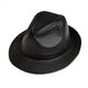 Xinoxiang spring and autumn genuine leather hat men's sheepskin jazz hat British large brim gentleman hat winter middle-aged and elderly leather hat trendy hat 58cm black