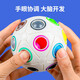 Magic Domain Culture Magic Rainbow Ball Kinderdruckreduktion Rubik's Cube Focus Spielzeug Finger Magie [12 Lochbox] Magic Rainbow Ball My8722 Box