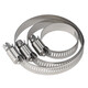 Jinggong (JINGGONG) 304 stainless steel pipe clamp, hose hoop, water pipe hoop, fixed tight hoop, buckle, cable hose fixing, adjustable 14-27mm (inner diameter) 5 pcs, 4 points for pipes
