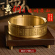 Fulanti brass ashtray household living room large high-end office car with cover anti-fly ash and anti-fall high-value ornaments Large dragon and phoenix treasure trove ashtray (about 695 grams)