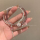Eight-piece value set bracelet versatile light luxury Chinese elements niche design ins style best friend student bracelet M1390 [green tassel bell]