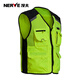 NERVE Motorcycle Riding Vest Reflective Male Rider Motorcycle Suit Anti-fall for All Seasons Cruise Vest - Fluorescent Green S