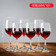 Lemeiya tall red wine glass lead-free crystal glass goblet wine glass red wine set elegant 190ml (pack of 6
