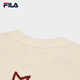 FILA Official Couple's Knitted Sweater 2025 Fashionable and Comfortable Graffiti Hand-Embroidered Pullover Sweater
