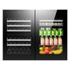 PULADI Seamless Embedded Red Wine Cabinet Constant Temperature Wine Cabinet Embedded Hidden Compressor Wine Tea Refrigerator Touch Open Door Touch Open Door BM-125T Single Temperature Ice Bar 120L