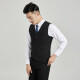 Shanghai Haoyu formal vest men's business slim vest V-neck vest black 165/88A