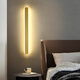 Yilin simple modern minimalist long wall lamp living room bedroom bedside lamp Nordic entrance hall lamp stair lamp white 40cm + three-color dimming