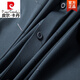 皮尔卡丹（pierre cardin）女儿结婚礼服爸爸装短袖衬衫中年喜公公婚宴装夏装冰丝半袖衬衣男 兰色 180/XXL