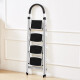 Double Xinda ladder household herringbone ladder folding four-step household ladder white LD-02