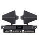 
manharKandon True diversity U-segment FM wireless microphone one to two wireless microphone large performance stage wedding school long-distance antenna amplifier performance set 2:4 microphone + UA-844 amplifier + aviation box