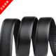 Woodpecker (TUCANO) belt men's genuine cowhide without head automatic buckle wear-resistant and durable pure cowhide belt body youth headless belt strip edged black belt body [width 3.5cm] 120cm [please contact customer service for extension]