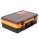King Lure Lure Box Fishing Box Large Capacity Double Layer Multifunctional Bait Box Tool Box Large Size Lure Accessories Storage Box Vibrant Orange
