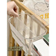 Junmin transparent baby bedside hanging basket diaper storage box bed hanging diaper table side storage hanging bag 1 pack with partition partition storage