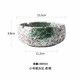 INSCRIPTION Creative personality retro living room office round large-capacity ashtray high-quality practical ceramic large size storage ashtray Zuoqing small size 15.5cm