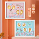 shiyuexiaozai baby hand and foot print mud photo frame newborn 100-day full moon one-year-old gift fetal hair umbilical cord souvenir hand and foot print 12-inch hand and foot print mud [Angel's Seal] pink