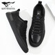 Siete lobos zapatos para hombres nuevos zapatos casuales de cuero genuino zapatos de hombres bajos para hombres zapatos de cuero zapatos de cuero zapatos de cuero negro 42 zapatos de cuero talla