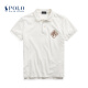 [P] Women's Classic Beaded Logo Polo Shirt RL21957100-White M