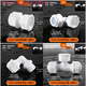 
XMSJ solar water heater accessories water heater upper and lower water pipes frozen 12164 points aluminum plastic pipe loose joints customized 1216 direct (plastic)