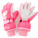 Hello Kitty children's gloves for girls and babies in winter outdoor skiing waterproof plus velvet girls warm five-finger finger gloves KT01B17008 rose red 5-10 years old