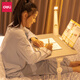 Deli bed desk/computer desk/lazy folding table for home student dormitory with adjustable angle and height 92051