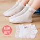 SexeMara 5 pairs of children's socks girls socks spring and summer mesh breathable thin socks baby girls princess lace socks pink series [2-5 years old] recommended shoe size 17-23