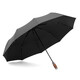 Zuodu (ZUODU) automatic umbrella men's enlarged double umbrella umbrella rain gear camp umbrella women folding umbrella car automatic umbrella student temperament gray