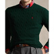 Polo Ralph Lauren Men and women's classic standard version of cobble knitted sweater RL15909 300-green M large