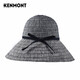 Kenmont Spring and Summer Sun Hat Women's UV Anti-UV Fisherman Hat Pan Border Hat Large Hat Sun Protection Fashion Basin Hat km-3867

