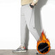 Tiger Trace Sport Hosen Herren Dünne Sommerhosen gerade lose Lose großer Baumwoll -Laufübungen geschlossene Kellner Hosen Freizeithosen Grau (9898 geschlossen) 3xl