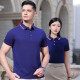 蔚印polo衫定制印logo工作服文化衫翻领工衣棉短袖t恤工服夏季订制男 9902白色 2XL
