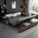 Canapé de canapé xianshangju lit à double usage canapé pliant lit multifonctionnel assis et couchage nouveau style chinois moderne petit appartement salon 2,0 mètres de style éponge régulière avec rangement