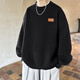 OEMG half turtleneck sweater for men in spring, autumn and winter plus velvet thickened pullover threading fashion brand loose base knitted sweater jacket White XL [recommended 135-150Jin [Jin equals 0.5 kg]]