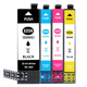 Jingsheng es adecuado para el cartucho de tinta Epson WF-4838 Epson WF-7841 WF-7848 WF-7318 Cartucho de tinta E05U Cartucho de tinta de cuatro colores [aplicable a WF-4838]