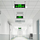 Gangqi safety exit indicator fire emergency light sign LED emergency evacuation sign double-sided and bidirectional