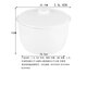 A Wangshi suboer electric stew pot with water and electric stew pot with lid accessories stew pot soup pot stew pot stew pot stew pot 1.6 2.2 white porcelain DZ25YC828 2.5L whole set 2.5L