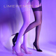 Lai Mi Runsi tenderness four-sided crotch stockings ultra-thin suspenders silky seductive sexy lace pantyhose black