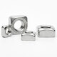 Jinggong stainless steel square nut square nut thin nut square nut square nut square nut 20% off M4*7*3 50 pieces 201 material