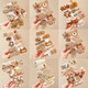 Oein autumn and winter cute bear plush hairpin hairpin female side bangs clip cartoon hair accessories back head clip 2024 new style 5 love set