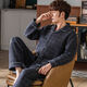 Wei Jie Pure Cotton Pajama для мужчин зимней осенью и зимней мужской пижамы утолщенные межслойные хлопчатобумажные хитровая теплый костюм среднего возраста и пожилой мужской модель P3878 Большой красный хлопок L [155-180Jin [Jin равняется 0,5 кг]]]]