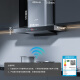 Deyi (DE/E) European-style household top suction smart frequency range hood 1000pa static pressure high wind pressure 24 air volume high suction household self-cleaning smoke stove 826A three-piece set 826A+718A+100D natural gas