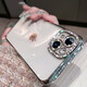 Captain Hook suitable for iPhone 13 mobile phone case with built-in lens film iphone13 promax protective cover lens all-inclusive transparent ultra-thin silicone anti-fall high-end female model light luxury Apple 13 [rose gold-with lens film] with tempered film