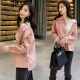 Ai Zhuer short coat women's spring and autumn new women's Korean style loose suede short windbreaker small jacket top clothes beige M