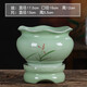 Qiantangyuan (Qian Tang Yuan) Kreatives grünes Bambus Sukkulenter Blumentopf Lazy Automatisches Wasser saugfähig Ceramics Haushalt atmungsaktivem Mandarin Bambus Phalaenoptic Orchid Pot Pflanze Große yy pinkgrün 719+ Lazy Base