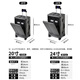 
Yixuan front open cover aluminum frame suitcase for men's business can board the plane multi-functional small check-in trolley case Business gray (aluminum alloy frame + double enclosed inner lining) 20-inch [USB+ cup holder + side hook + bracket]